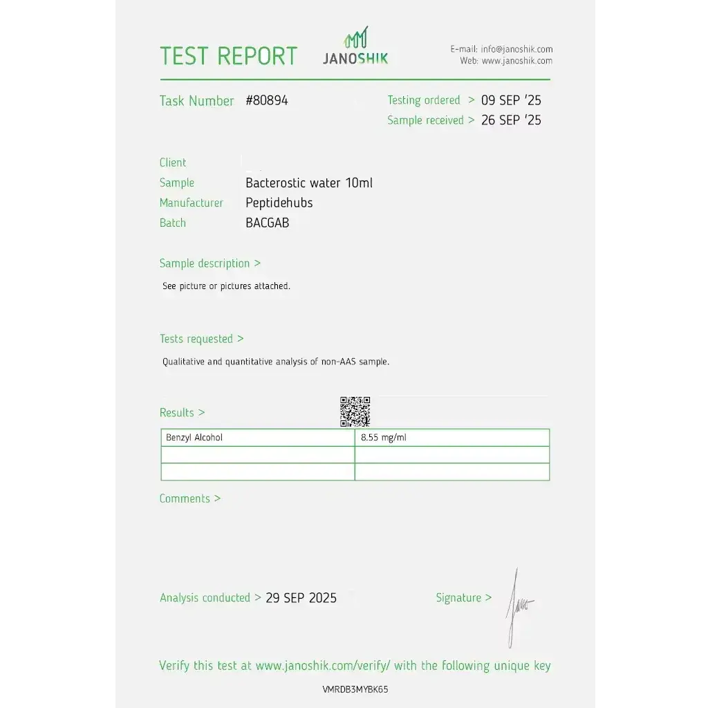 Bacteriostatic Water Bacteriostatic Water